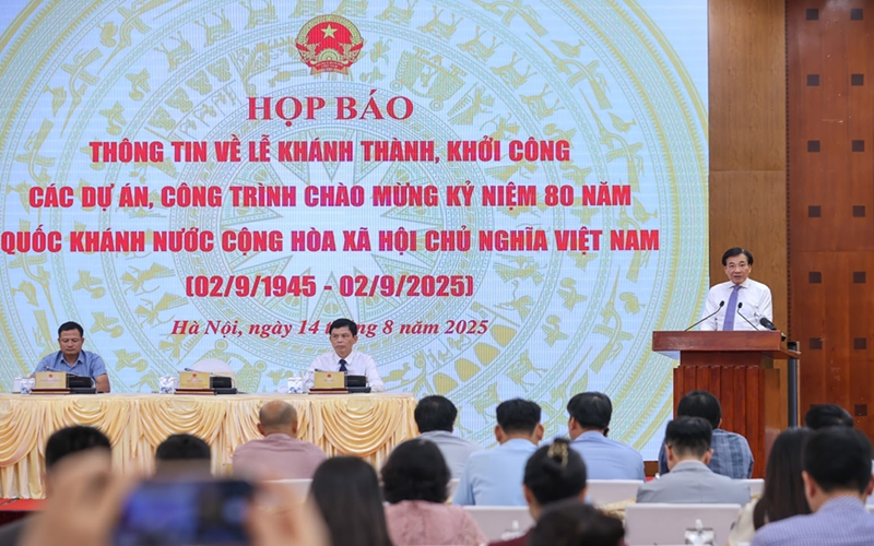 Khởi công, khánh thành trực tuyến khoảng 250 dự án, công trình tại 80 điểm cầu vào sáng 19-8
