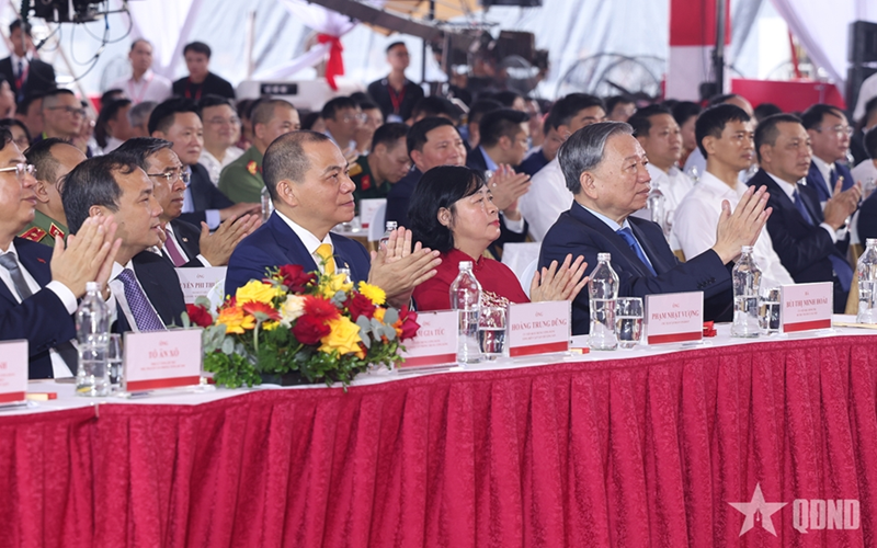 Tổng Bí thư và Thủ tướng dự Lễ khánh thành, khởi công các dự án, công trình chào mừng 80 Quốc khánh
