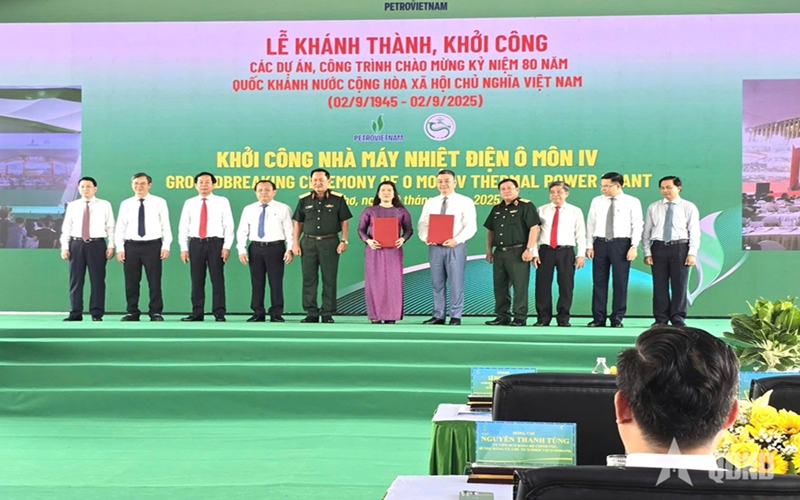 Thượng tướng Võ Minh Lương dự Lễ khởi công xây dựng nhà máy nhiệt điện Ô Môn IV Cần Thơ