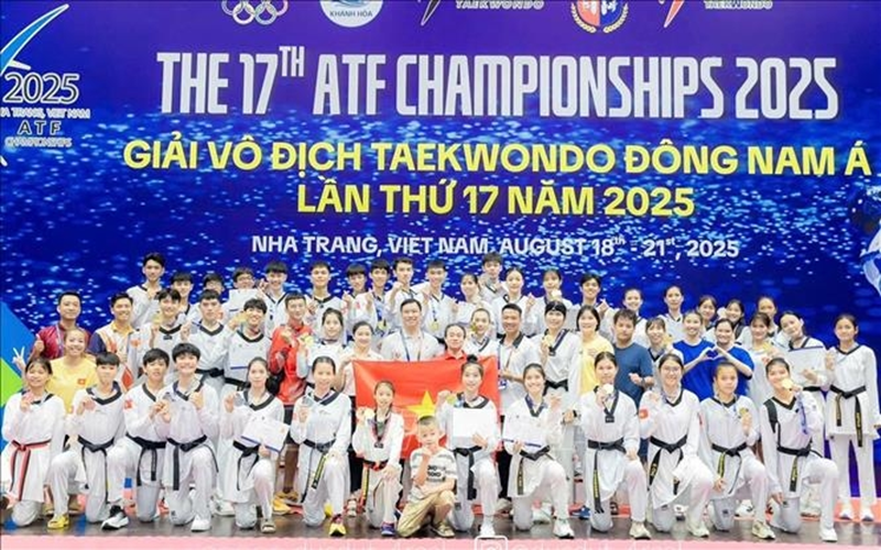 Việt Nam nhất toàn đoàn tại Giải vô địch Taekwondo Đông Nam Á 2025