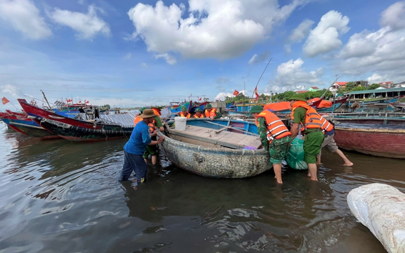 Quảng Trị cấm biển từ 7 giờ ngày 24-8 để ứng phó bão số 5