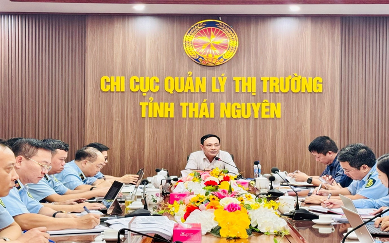 Đoàn công tác Sở Công Thương thăm và làm việc tại Chi cục QLTT tỉnh Thái Nguyên