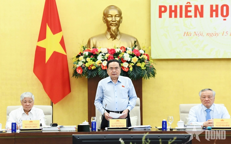 Chủ tịch Quốc hội Trần Thanh Mẫn chủ trì Phiên họp thứ hai Hội đồng Bầu cử quốc gia