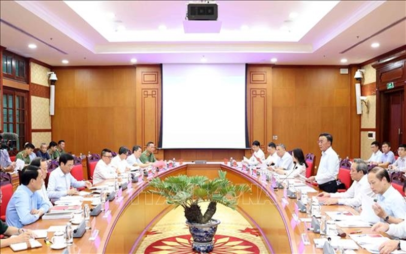 Phiên họp thứ 4 Tiểu ban Tổ chức phục vụ Đại hội XIV của Đảng