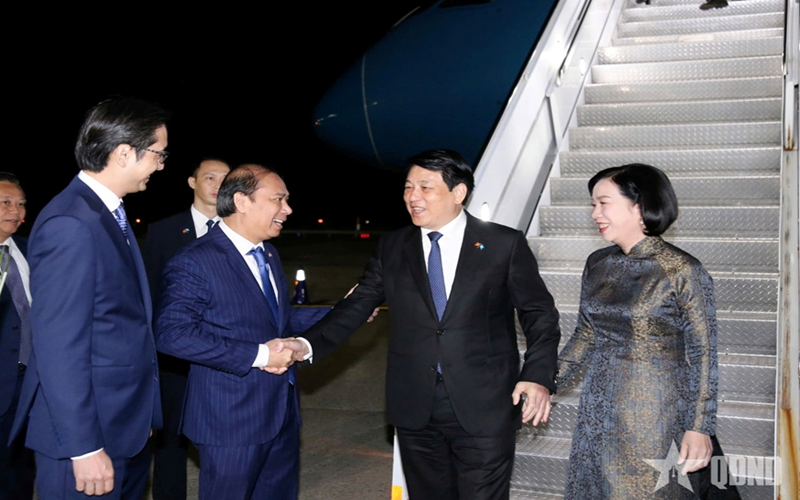 Chủ tịch nước Lương Cường đến New York tham dự tuần lễ cấp cao Đại hội đồng Liên hợp quốc Khóa 80
