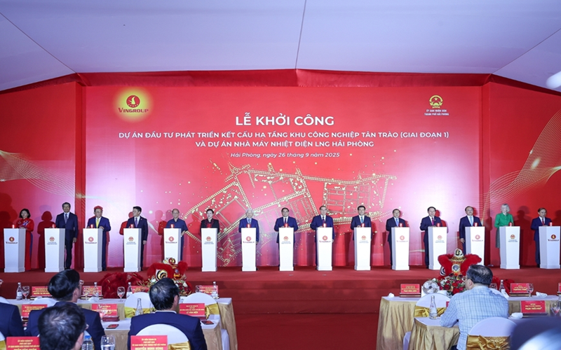 Thủ tướng Phạm Minh Chính dự Lễ khởi công hai dự án lớn tại Hải Phòng
