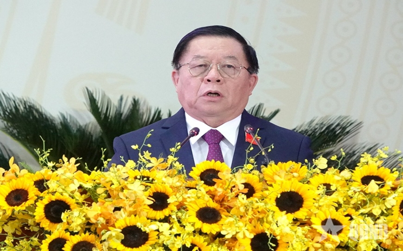 Đồng chí Nguyễn Trọng Nghĩa dự và phát biểu chỉ đạo Đại hội đại biểu Đảng bộ tỉnh Đồng Tháp
