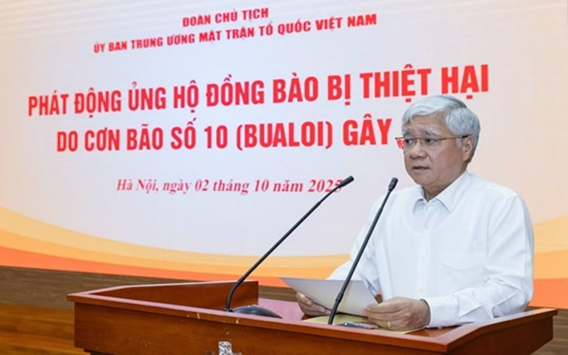 Đoàn Chủ tịch Ủy ban Trung ương Mặt trận Tổ quốc Việt Nam phát động ủng hộ đồng bào bị thiệt hại do bão số 10