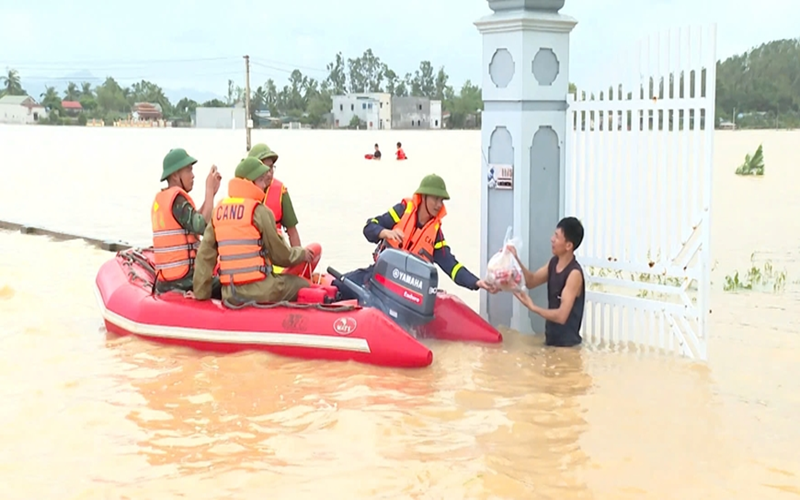 Lực lượng Công an: Quyết tâm ứng phó với thiên tai, bảo đảm an toàn cao nhất cho nhân dân