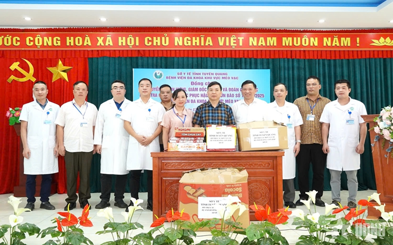 Sở Y tế tỉnh Tuyên Quang kiểm tra công tác khắc phục hậu quả thiên tai tại cơ sở