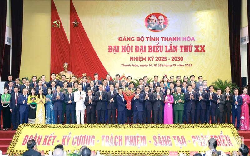 Khai mạc trọng thể Đại hội đại biểu Đảng bộ tỉnh Thanh Hóa lần thứ XX, nhiệm kỳ 2025 - 2030