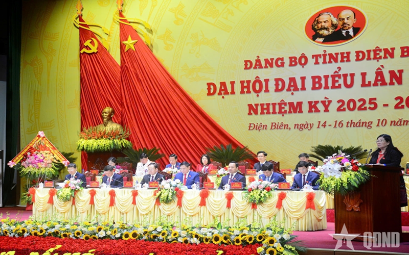 Khai mạc Đại hội đại biểu Đảng bộ tỉnh Điện Biên lần thứ XV, nhiệm kỳ 2025 - 2030