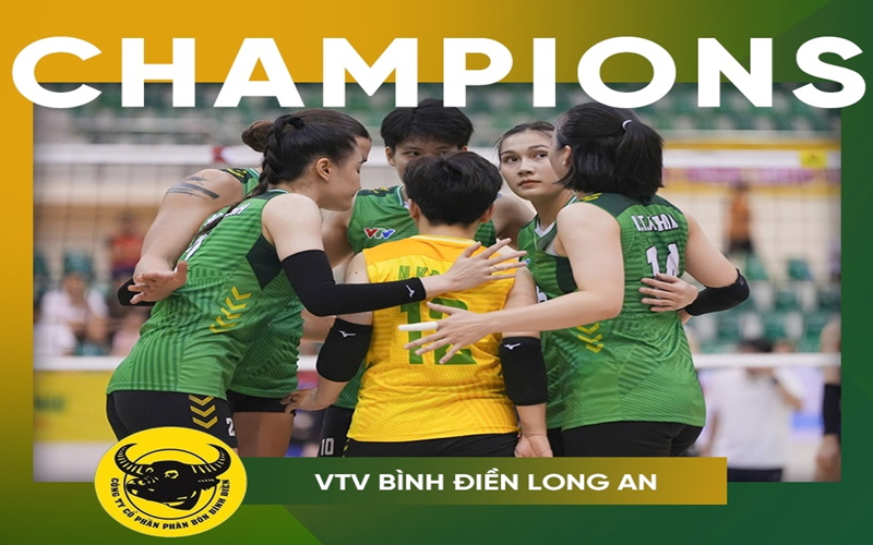 VTV Bình Điền Long An lần thứ 6 vô địch bóng chuyền nữ quốc gia