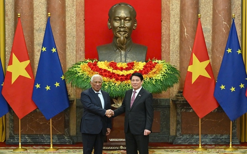 Chủ tịch Hội đồng châu Âu rời Hà Nội, kết thúc chuyến thăm chính thức Việt Nam