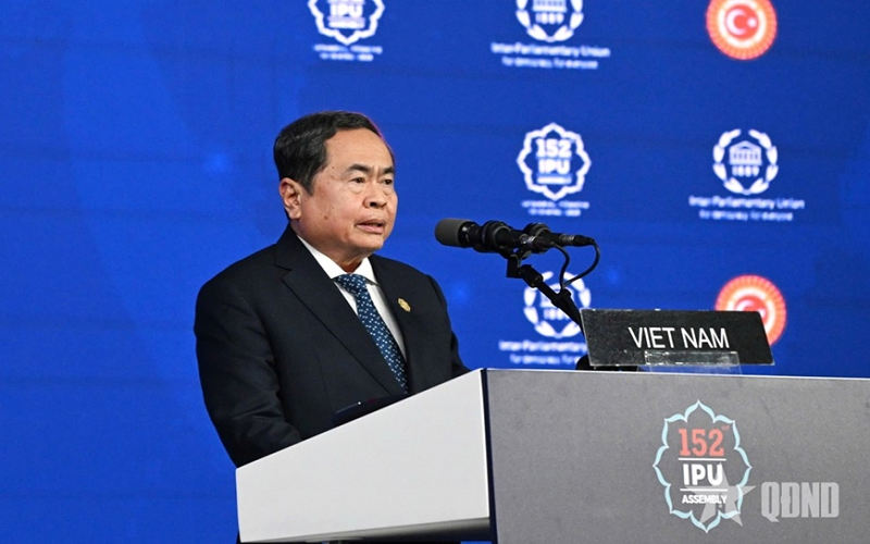 Chủ tịch Quốc hội Trần Thanh Mẫn dự và phát biểu tại Phiên thảo luận chung Đại hội đồng IPU-152