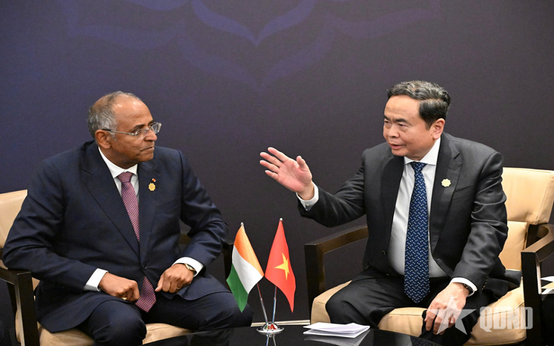 Chủ tịch Quốc hội Trần Thanh Mẫn gặp Chủ tịch Quốc hội Bờ Biển Ngà