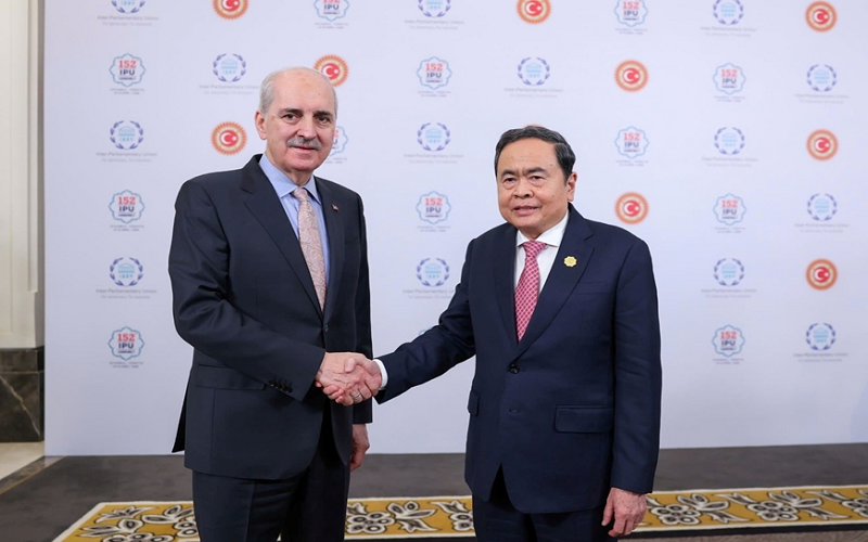 Chủ tịch Quốc hội Trần Thanh Mẫn hội kiến Chủ tịch Quốc hội Thổ Nhĩ Kỳ