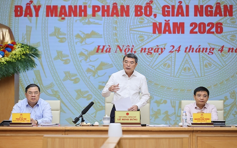 Thủ tướng Lê Minh Hưng: Lấy kết quả giải ngân vốn đầu tư công đánh giá mức độ hoàn thành nhiệm vụ của người đứng đầu