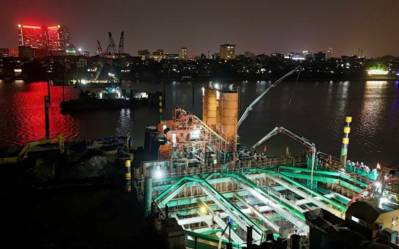 Dự án cầu Trần Hưng Đạo: Vừa thúc đẩy tiến độ vừa ngóng mặt bằng thi công