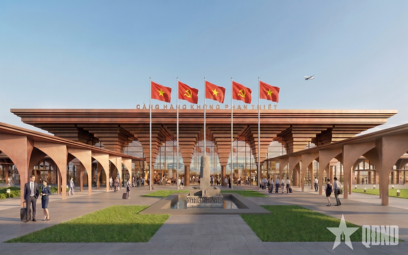 Thượng tướng Phạm Trường Sơn dự khởi công dự án Cảng hàng không dân dụng sân bay Phan Thiết