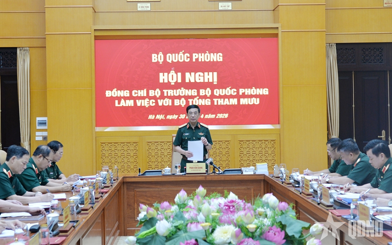 Đại tướng Phan Văn Giang chỉ đạo triển khai kế hoạch tác chiến “Vòm phòng không bền vững”