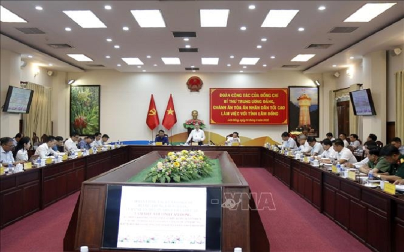 Đoàn công tác Trung ương làm việc về triển khai dự án động lực ven biển Lâm Đồng