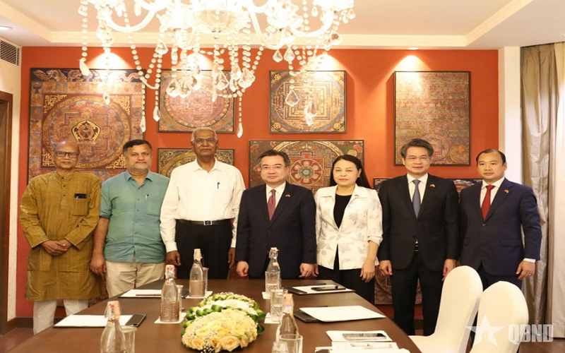 Đồng chí Nguyễn Thanh Nghị tiếp Tổng Bí thư Đảng Cộng sản Ấn Độ và Ủy viên Bộ Chính trị Đảng Cộng sản Ấn Độ - Marxist