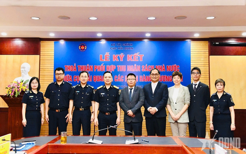 Cục Hải quan ký thỏa thuận phối hợp thu ngân sách Nhà nước với 4 Ngân hàng thương mại