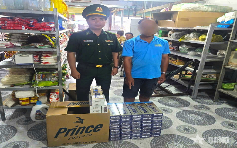 Cà Mau: Đồn Biên Phòng Sông Đốc phát hiện gần 500 bao thuốc lá không rõ nguồn gốc