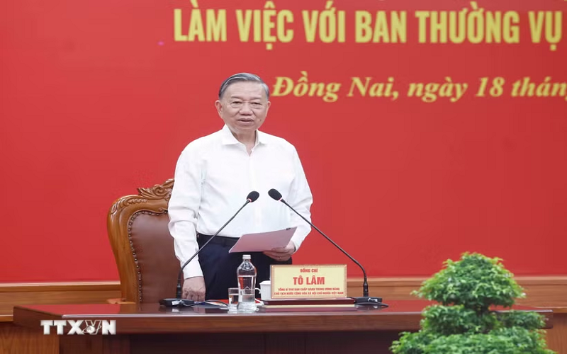 Tổng Bí thư, Chủ tịch nước Tô Lâm: Kiến tạo mô hình tăng trưởng mới, đưa Đồng Nai vượt khỏi giới hạn trung tâm công nghiệp truyền thống