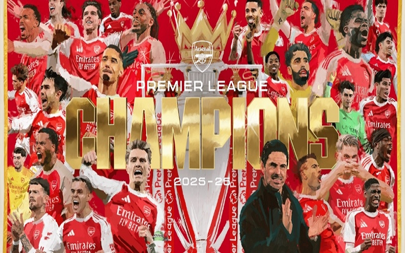Tin thể thao (20-5): Arsenal vô địch Ngoại hạng Anh sau 22 năm