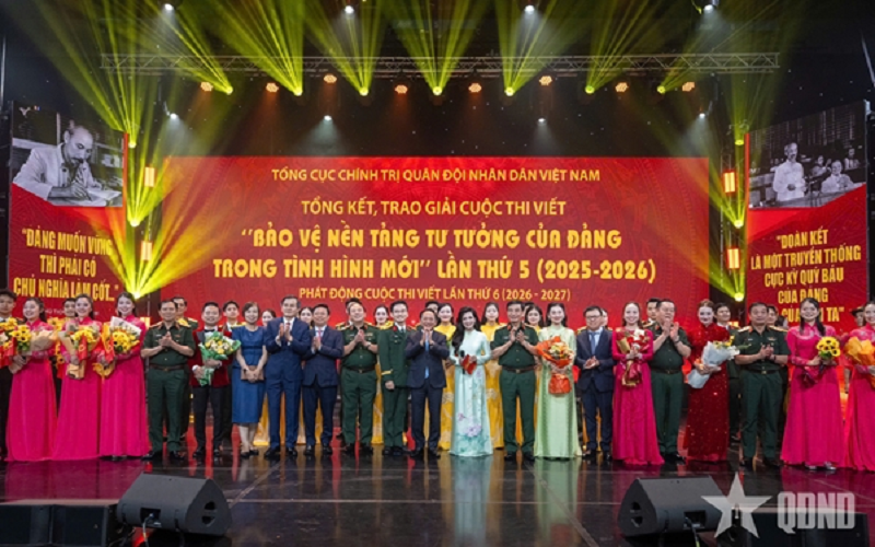 Tổng kết và trao giải Cuộc thi viết “Bảo vệ nền tảng tư tưởng của Đảng trong tình hình mới” lần thứ 5 (2025-2026), phát động Cuộc thi viết lần thứ 6