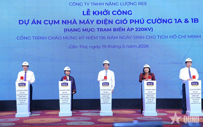 Cần Thơ khởi công các dự án điện gió trọng điểm