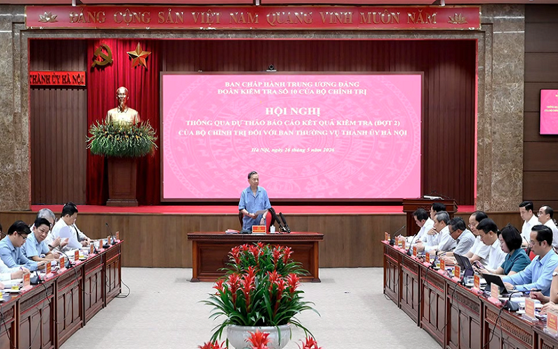 Thông qua dự thảo Báo cáo kết quả kiểm tra, giám sát (đợt 2) đối với Ban Thường vụ Thành ủy Hà Nội