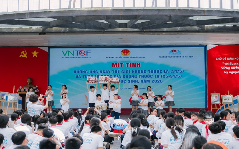 Ngày Thế giới không thuốc lá 31-5: Vạch trần sức hút giả tạo của thuốc lá điện tử với giới trẻ