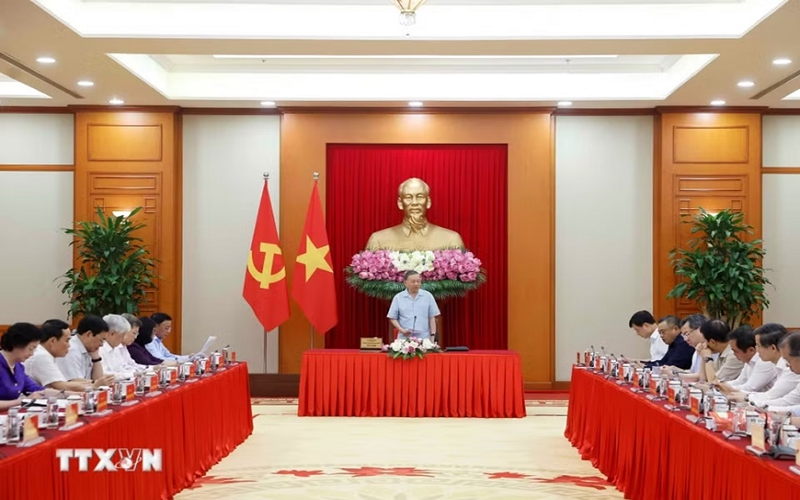 Tổng Bí thư, Chủ tịch nước Tô Lâm chủ trì họp sơ kết mô hình chính quyền 3 cấp
