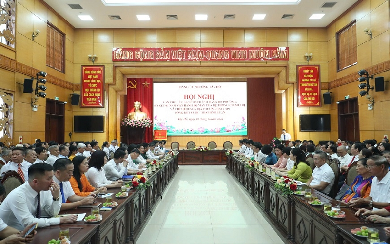 Hà Nội: Phường Tây Hồ sơ kết một năm vận hành chính quyền địa phương hai cấp