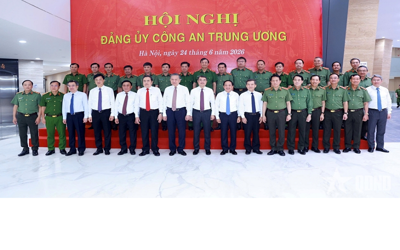 Tổng Bí thư, Chủ tịch nước Tô Lâm dự, chỉ đạo hội nghị Đảng ủy Công an Trung ương