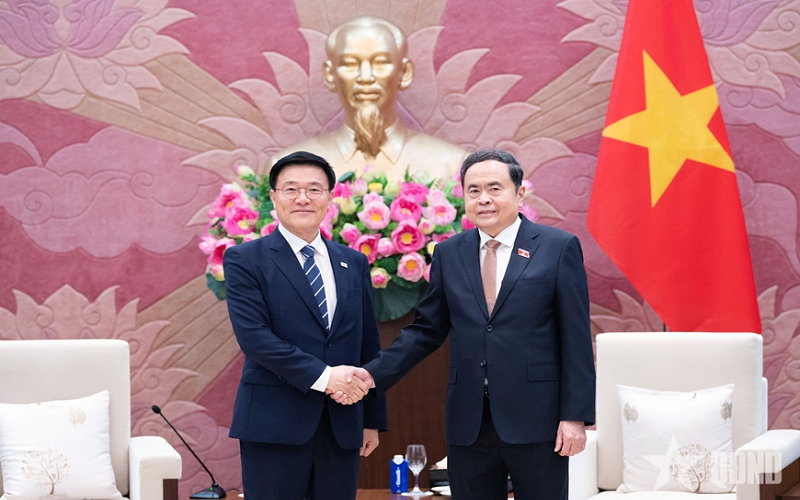 Chủ tịch Quốc hội Trần Thanh Mẫn tiếp đoàn đại biểu viện nghiên cứu kinh tế, Hàn Quốc