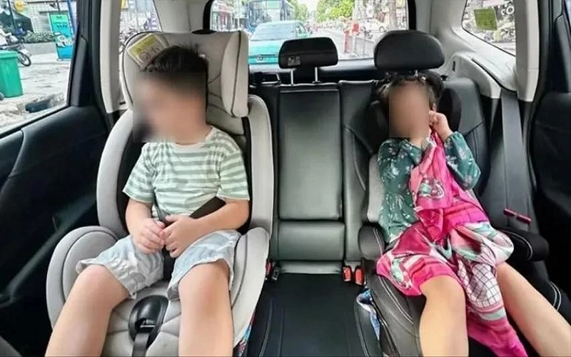 Từ ngày 15-8, chở trẻ em không có thiết bị an toàn phù hợp sẽ bị xử phạt