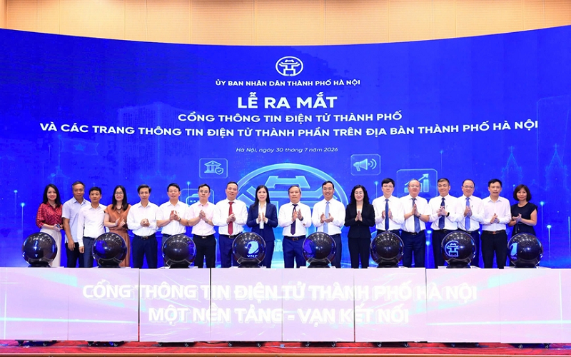 Hà Nội ra mắt Cổng thông tin điện tử thành phố và các trang thông tin thành phần