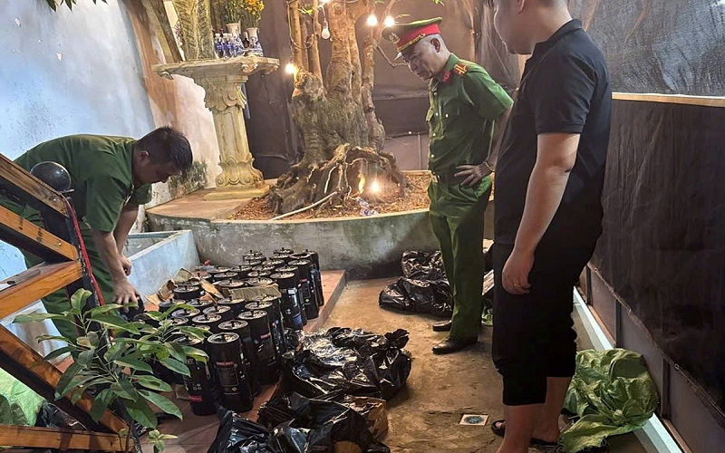 Hải Phòng: Phát hiện tàng trữ gần 100 bình khí N₂O không rõ nguồn gốc