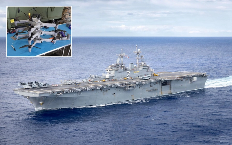 Quân sự thế giới hôm nay (7-8): Mỹ sản xuất UAV ngay trên tàu đổ bộ?