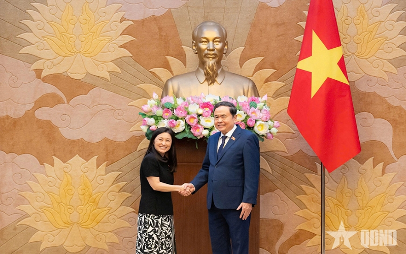 Chủ tịch Quốc hội Trần Thanh Mẫn tiếp Đại sứ Hoa Kỳ Jennifer Wicks