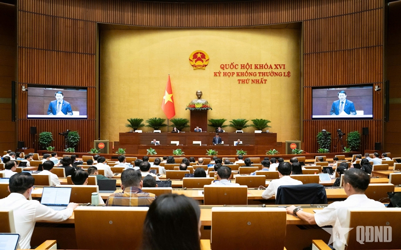 Thông cáo báo chí số 5 Kỳ họp không thường lệ thứ nhất, Quốc hội khóa XVI