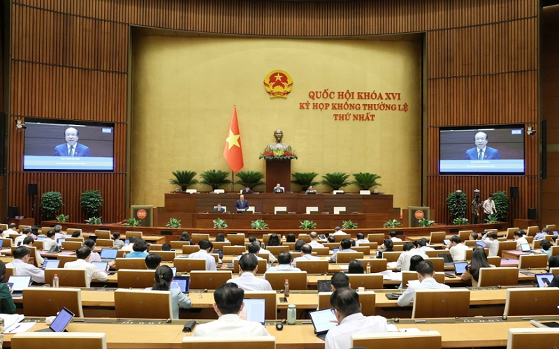Thông cáo báo chí số 9 Kỳ họp không thường lệ thứ nhất, Quốc hội khóa XVI