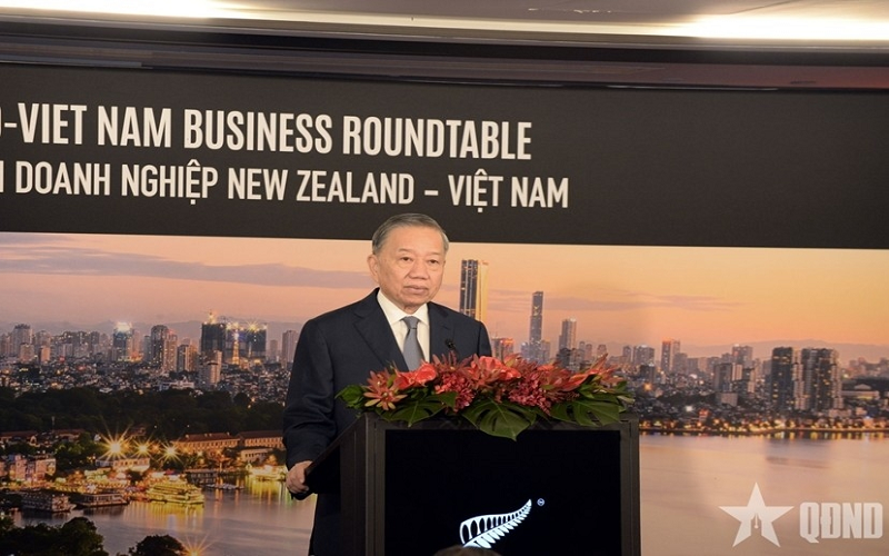 Tổng Bí thư, Chủ tịch nước Tô Lâm dự Hội nghị bàn tròn doanh nghiệp New Zealand - Việt Nam