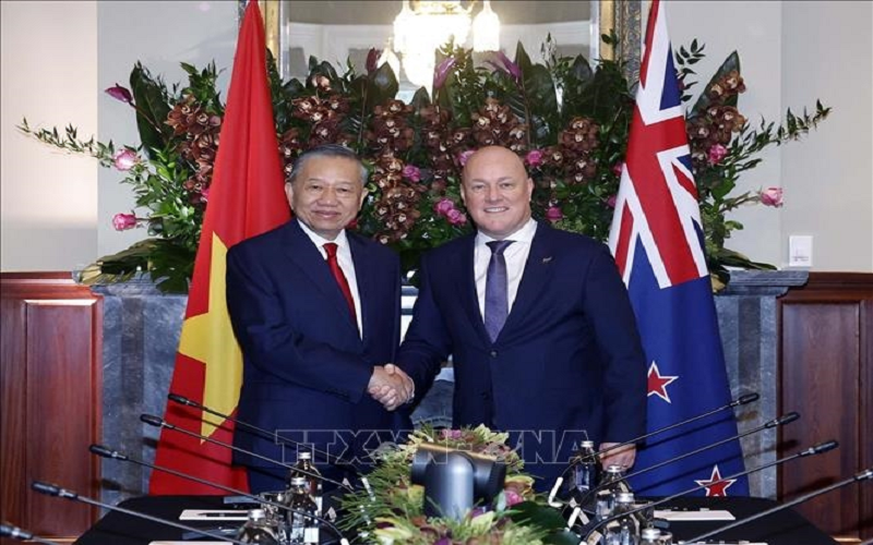 Tổng Bí thư, Chủ tịch nước Tô Lâm hội đàm với Thủ tướng New Zealand Christopher Luxon