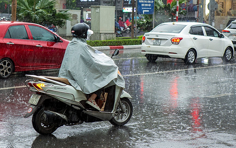 Thời tiết hôm nay (15-8): Khu vực Bắc Bộ có mưa rào và dông rải rác