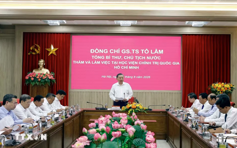 Tổng Bí thư, Chủ tịch nước Tô Lâm: Học viện Chính trị quốc gia Hồ Chí Minh phải là hình mẫu về xây dựng Đảng, kỷ luật, liêm chính học thuật
